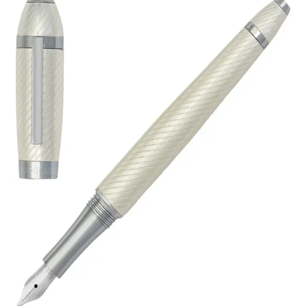 HUGO BOSS HSW4452C – Fountain pen Arc Futurist Silver