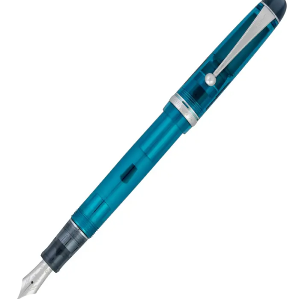Pilot Custom 74 Tinted Teal Green – 14 Karat Gold Rhodium Plated Fountain Pen (CON-70)