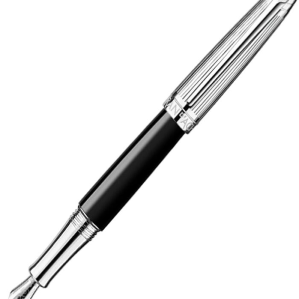 Caran d’Ache Léman Bi-Colour Black Lacquer Rhodium Trim Fountain Pen