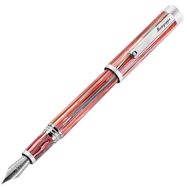 Montegrappa ISZEZ5IP_S2 Zero Zodiac Pisces Palladium IP Steel Fountain Pen Broad Nib