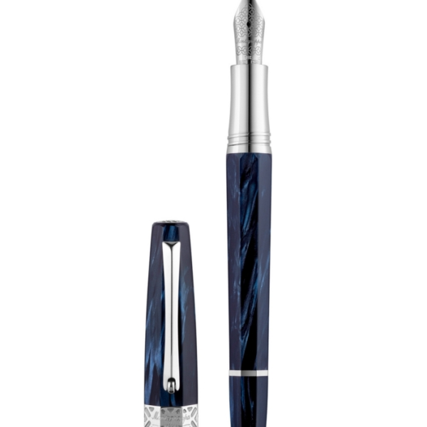 Montegrappa ISE8T2CD Extra Otto Dark Blue Fountain Pen Fine Nib