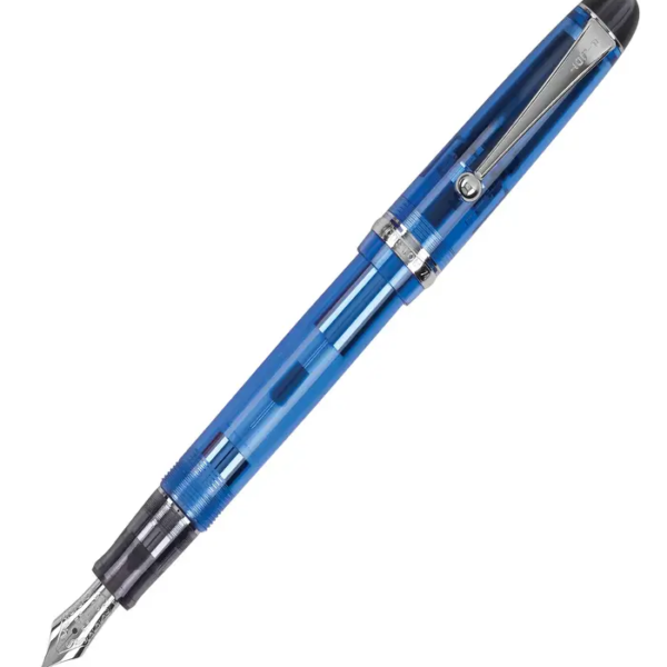 Pilot Custom 74 Tinted Blue – 14 Karat Gold Rhodium Plated Fountain Pen (CON-70)