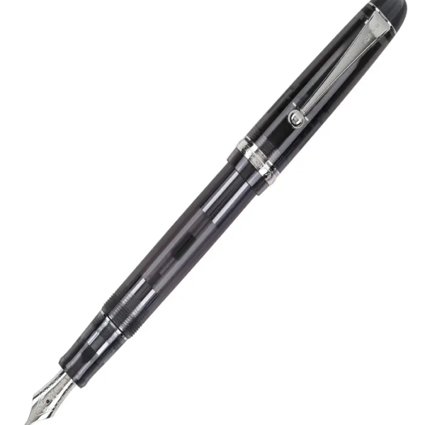 Pilot Custom 74 Tinted Smole Black – 14 Karat Gold Rhodium Plated Fountain Pen (CON-70)