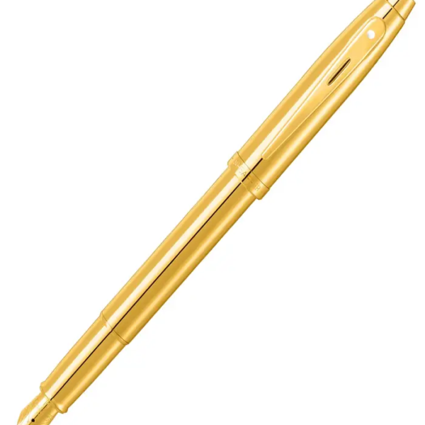 Sheaffer Gift Collection 100 – 9372 Glossy PVD Gold With PVD Gold Trim Fountain Pen