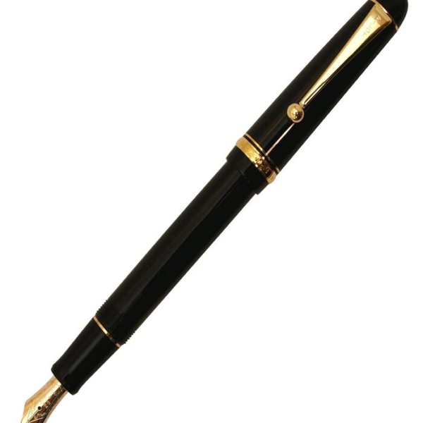 Pilot Custom 74 – Black GT with 14 Karat Gold Plated Double Broad Nib Fountain Pen