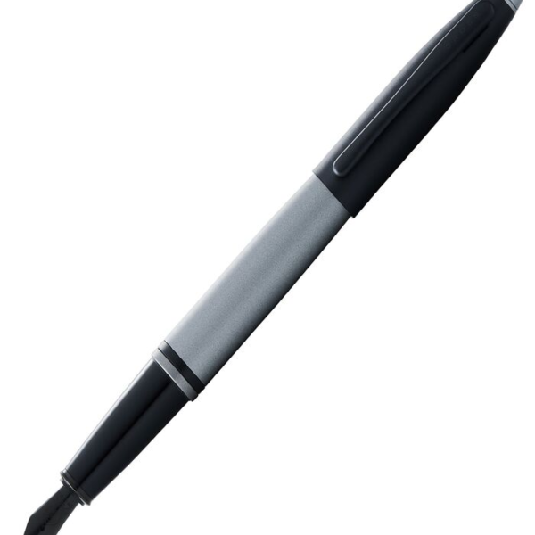 Cross Calais Matte Grey and Black Lacquer Fountain Pen Item# AT0116-26
