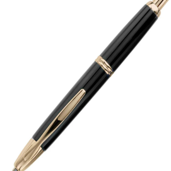 Pilot Capless – Lacquer Black GT with 18 Karat Gold Rhodium Plated Fountain Pen