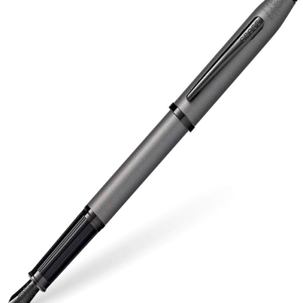 Cross Century II Gunmetal Gray Fountain Pen with Black PVD Nib & Appointments Item# AT0086-115